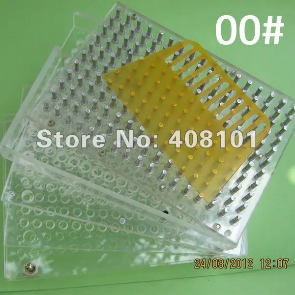 Размеры 00 #187 изготовленные на станке машина для ручного наполнения капсул 187