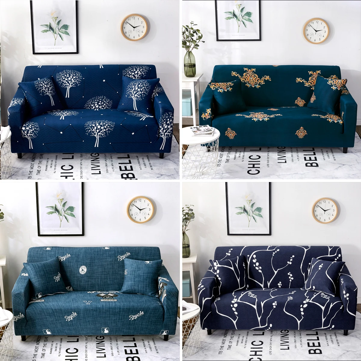 Эластичный диван-чехол для дивана современный Гостиная чехол стрейч