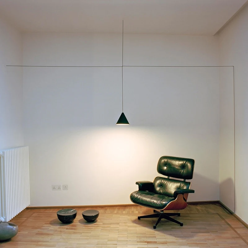 Скандинавский дизайнер креативная линия Подвесная лампа для гостиной спальни