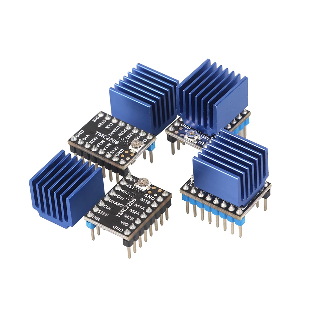 LERDGE TMC2208 шаговый двигатель драйвер 3d принтер части Stepstick супер тихий с новыми радиаторами ток 1.4A ультра-тихий V2.0