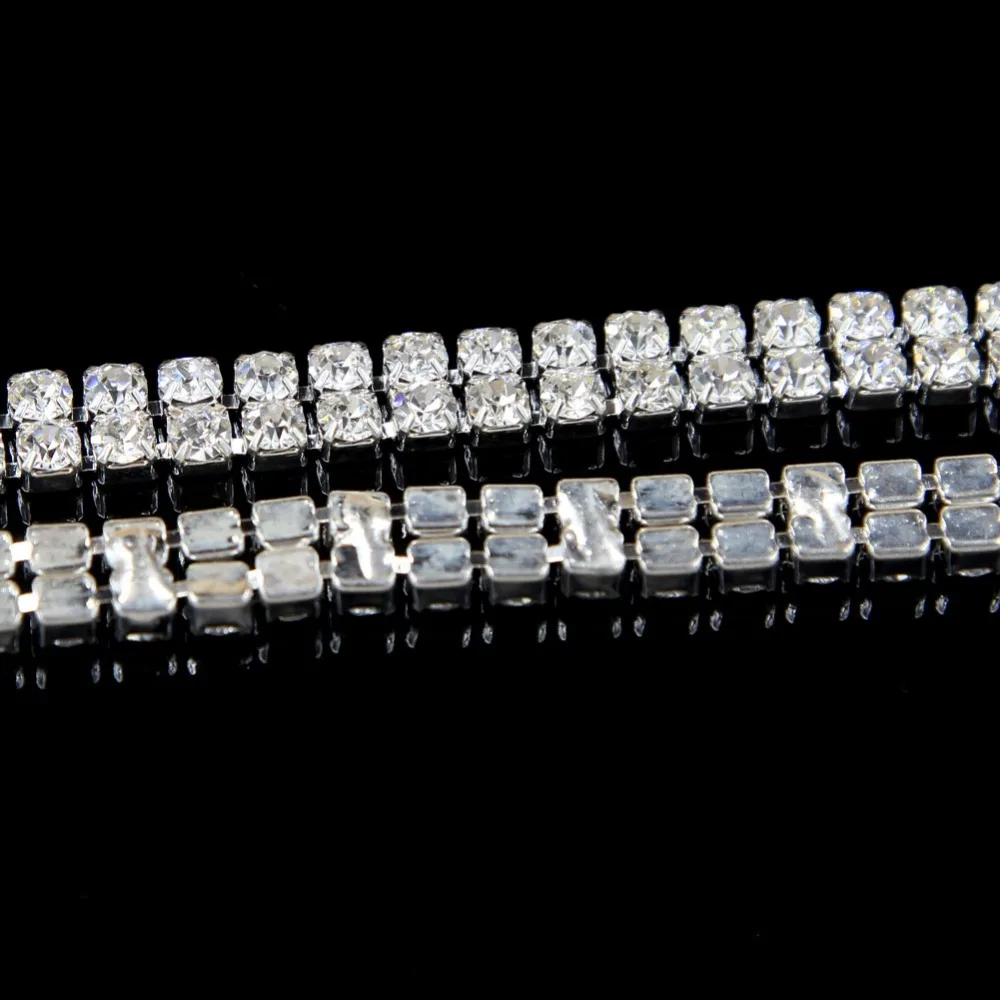 Большая распродажа! 1 ярд 2 ряда Хрустальный торт бандаж горный хрусталь