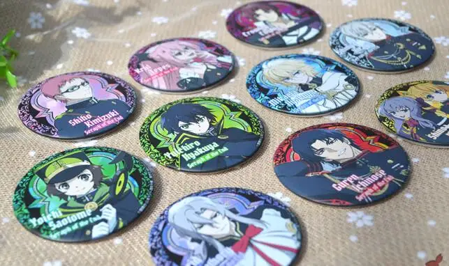 10 шт./компл. 58 мм аниме сераф конца Hiiragi Shinoa Owari no Serafu Mitsuba Sangu Ferid полный значок|pin