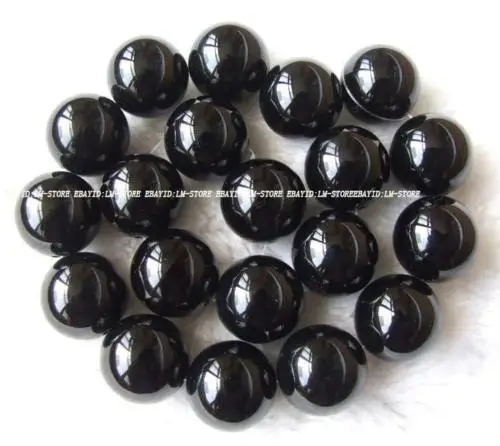 20mm AAA 2 мм 3 мм 4 мм 6 мм 8 мм 10 мм 12 мм 14 мм 16 мм 18 мм 20 мм черные круглые бусины из оникса 15" - Цвет: 20mm