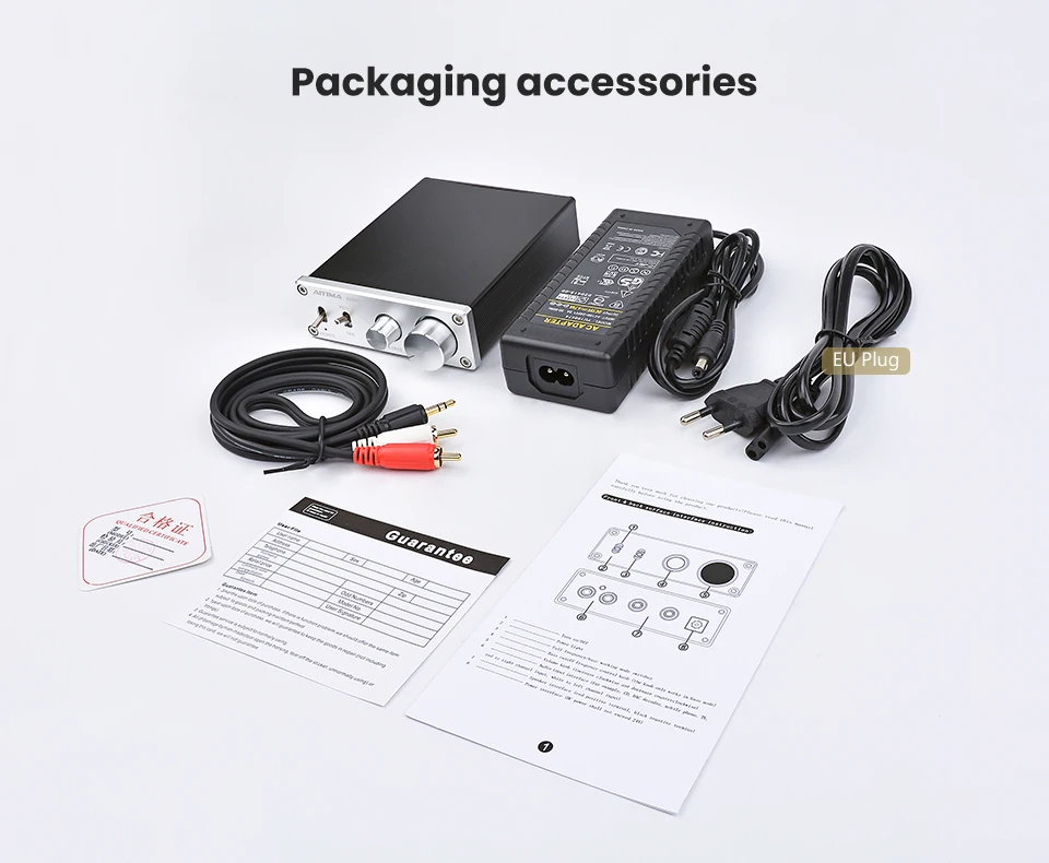 AIYIMA TPA3116D2 NE5532P класса D Мини Hifi аудио усилитель может быть переключен на бас усилитель высокой мощности с вилкой питания