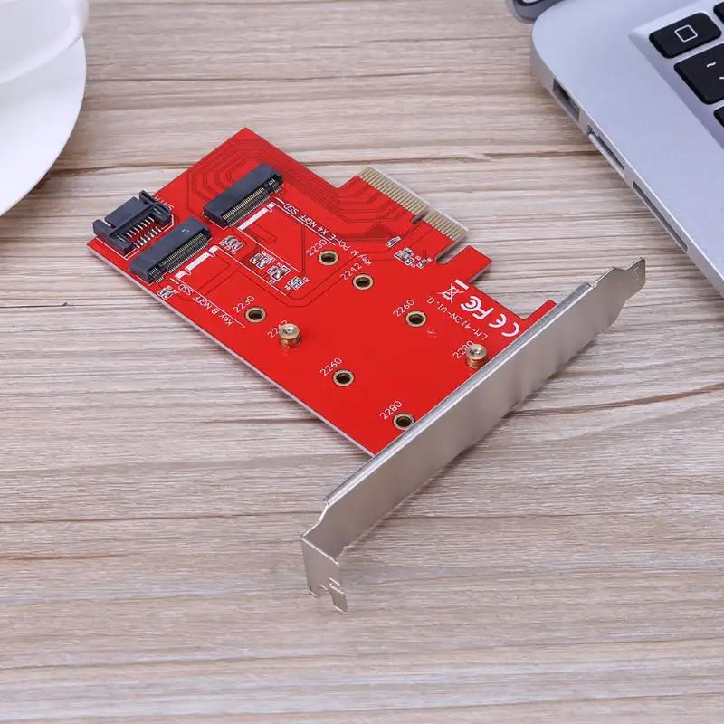 Высокоскоростной Pci-E X4 для Ngff (M.2) жесткий диск Ssd карта Расширение Sata кабель