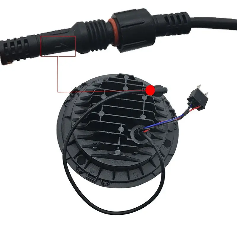 Автомобильные круглые фары диагональю 7 дюймов для Beetle 1950-1979 Вт/Bluetooth RGB DRL гало