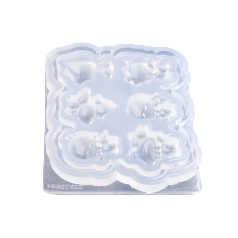 Кристалл для ногтей капельная Форма Мини мультфильм характер прозрачный УФ клей плесень