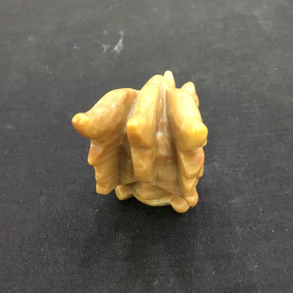 Натуральная желтая яшма Голова Дракона Нефритовый камень кристалл скульптура