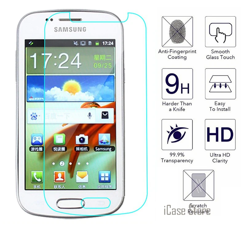 Tempered Glass For Samsung Galaxy S Duos Trend Plus S7580 S7582 S7560 S7562 Screen Protector Films | Мобильные телефоны и