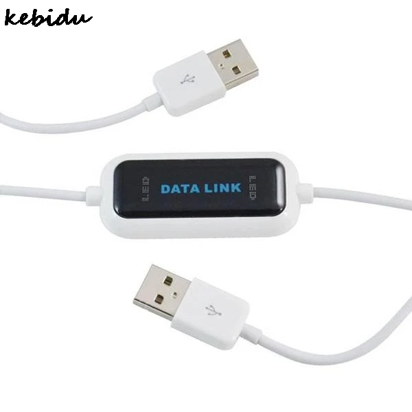 

kebidu USB 2.0 PC To PC Fast Simple Share Files Direct Copy Easy Transfer Data Cable Between Two Computers Free Driver 165cm