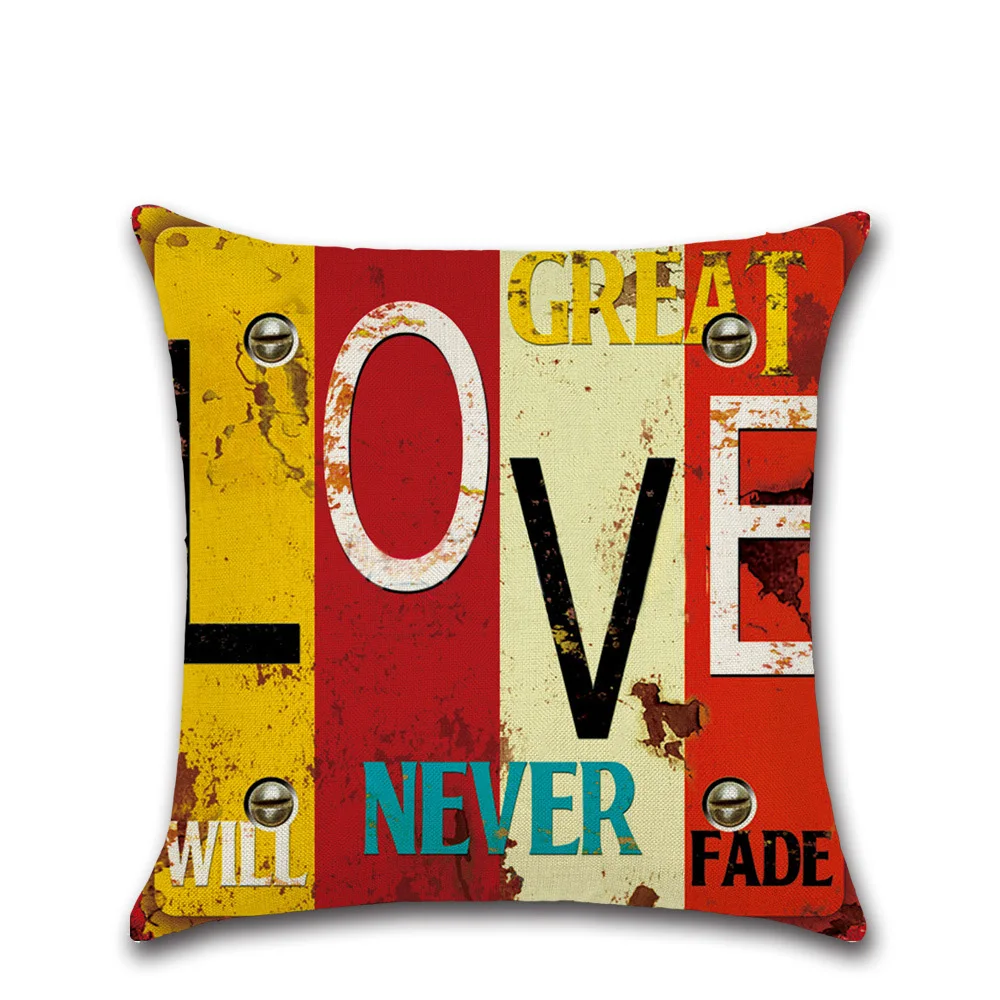 Винтажная средиземноморская наволочка для подушки 45*45 см | Дом и сад