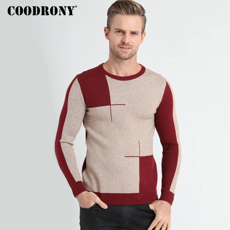 COODRONY кашемировый шерстяной свитер для мужчин брендовая одежда новинка 2018 зимний