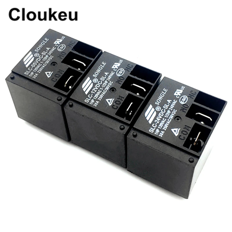 Реле DIP4 SLC 05VDC 12VDC 24VDC SL A 5V 12V 24V T91 30A 2 шт.|5v 12v relay|12vdc 30a30a relay |