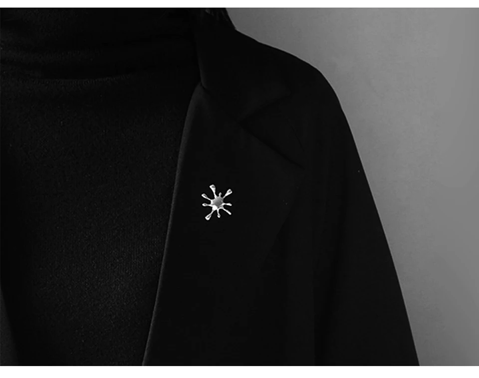 Lotus весело Настоящее серебро 925 проба Натуральный творческий ручной дизайнер ювелирных украшений брызг металлические броши для Для женщин Bijoux