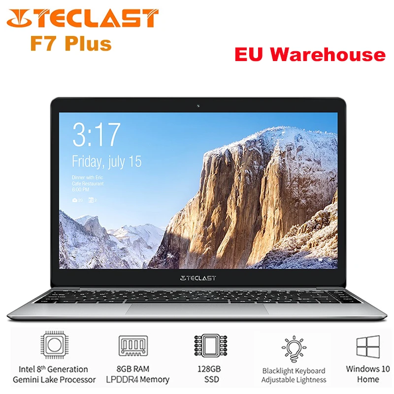 Teclast F7 Plus ноутбук 14 0 дюймов Windows 10 Intel Gemini Lake N4100 четырехъядерный 1 ГГц 8 Гб RAM 256 ГБ SSD