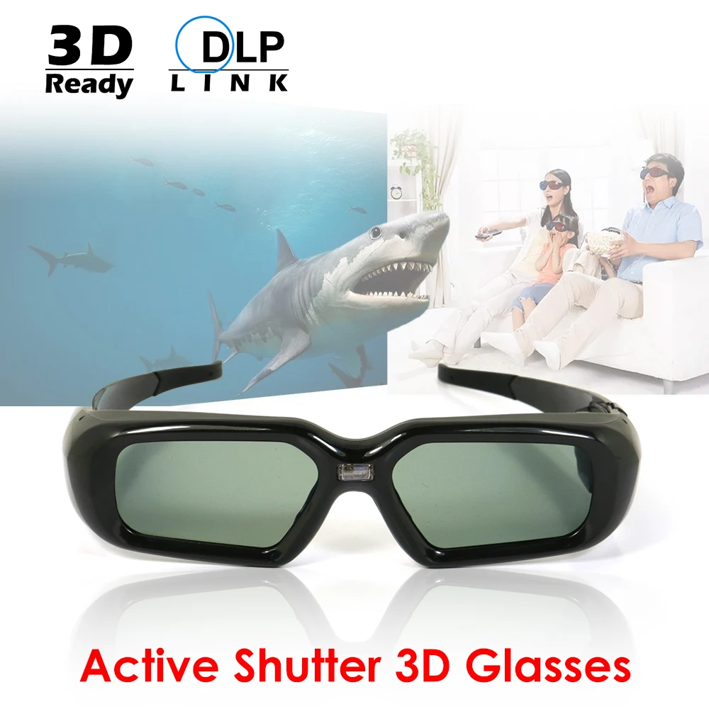 3D очки с активным затвором для универсального ViewSonic Sharp BenQ XGIMI Optoma acer CooLUX готов dlp