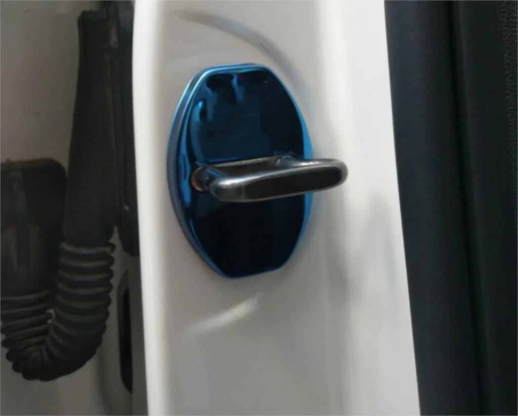 Отличный Нержавеющая сталь Пряжка дверного замка Защитная крышка авто чехол для Volkswagen T-ROC T ROC стайлинга автомобилей