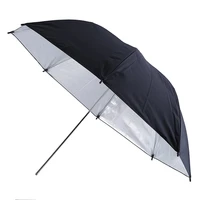 1pcs 83cm 33 photo studio video flash light grained umbrella reflective reflector black sliver photo photography umbrellas
