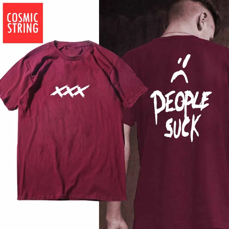 BXX0101AT-LS COSMIC STRING, хлопок, мужские футболки с принтом людей, suck xxxtentacion, повседневная Летняя мужская футболка, крутая Мужская футболка, футболки - Цвет: BXX0101AT-LS