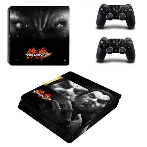 Игра Tekken 7 PS4 тонкий стикер кожи для sony playstation 4 консоли и контроллеры наклейка PS4 тонкий стикер винил - Цвет: YSP4S-1355