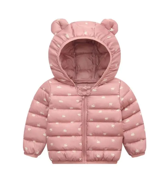 pink Детские хлопковые пальто; зимняя/осенняя одежда для маленьких девочек; хлопковая верхняя одежда для маленьких мальчиков; модные детские куртки; теплое пальто - Цвет: pink