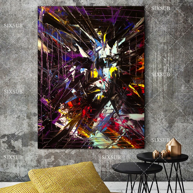 Symphony Face painting abstract canvas mural art picture living room posters decorated modern printing pictures frameless | Дом и сад
