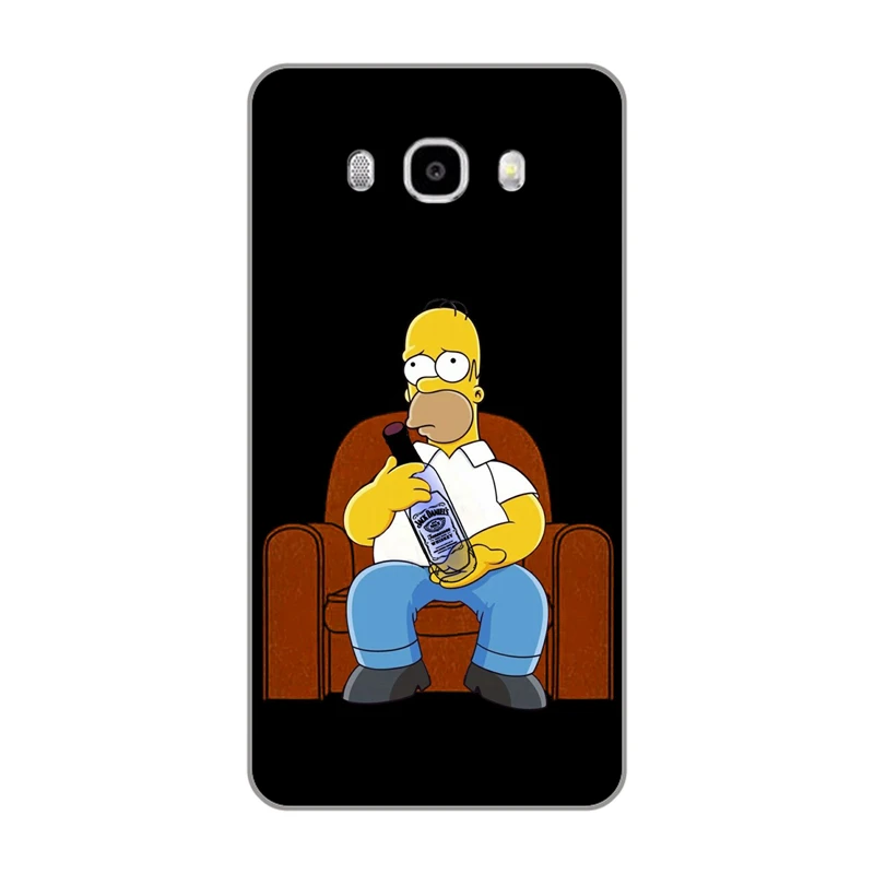 Мягкий чехол для телефона из ТПУ с рисунком Симпсонов samsung Galaxy S4 S5 S6 S7 S8 S9 edge S10 Lite