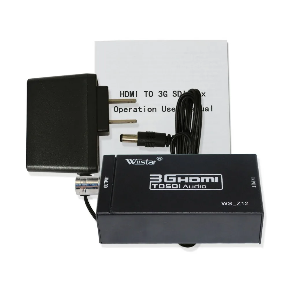 Конвертер Wiistar Mini 3G HDMI в SDI преобразователь Full HD 1080P BNC видеоконвертер с поддержкой