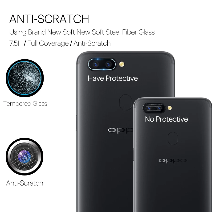 Закаленное стекло для объектива задней камеры OPPO R17 Pro R15 R1 R11S Plus Защита экрана A77 79