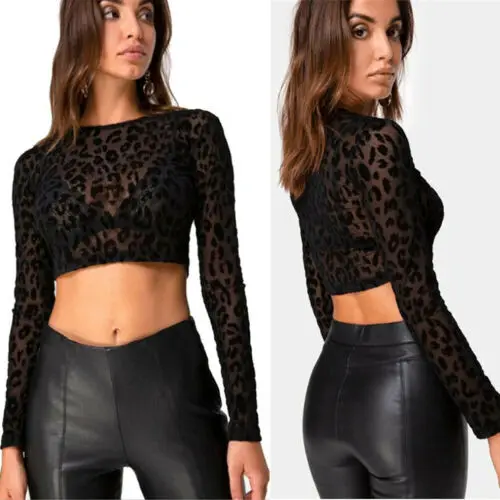 Imcute 2019 New Hot Sale Summer Fashion Womens Clothes Sexy Perspective Hollow out Dot T-shirt Club Street Evening Party Wear | Женская