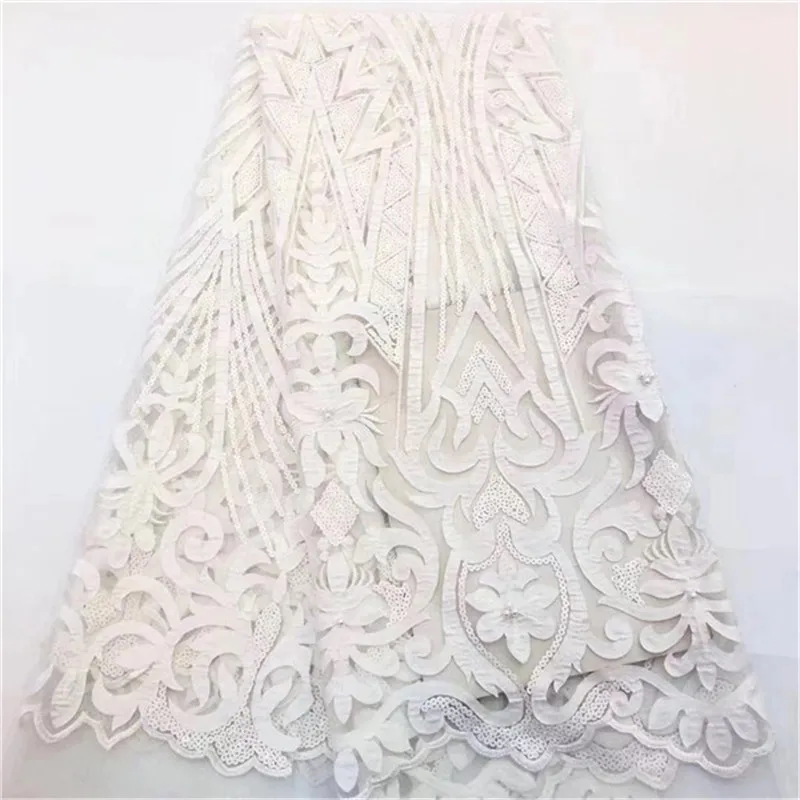 

New Design African French Lace Fabric High Quality Nigerian Lace Fabric Fushsia Embroidered Tulle Lace Fabric For Wedding Lace