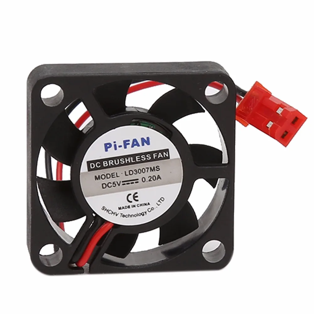 DC 5V/12V 30*30*7mm Небольшой 2-контактный бесщеточный 2-проводной 3007S осевой вентилятор