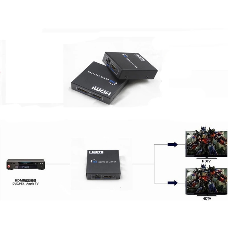 HDMI Переключатель Switcher Splitter Порт Кабеля Adpter для XBOX 360 PS3 PS4 Smart Android HD 1080 P 1 Вход на 2