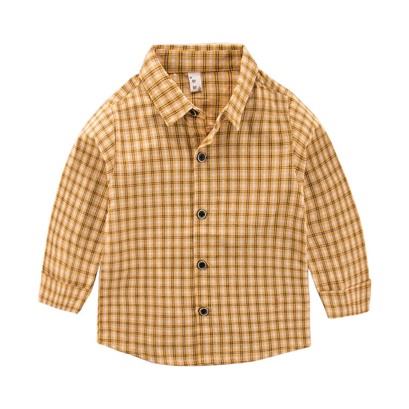 2018 осень новый продукт детская рубашка с длинными рукавами Дизайн модные