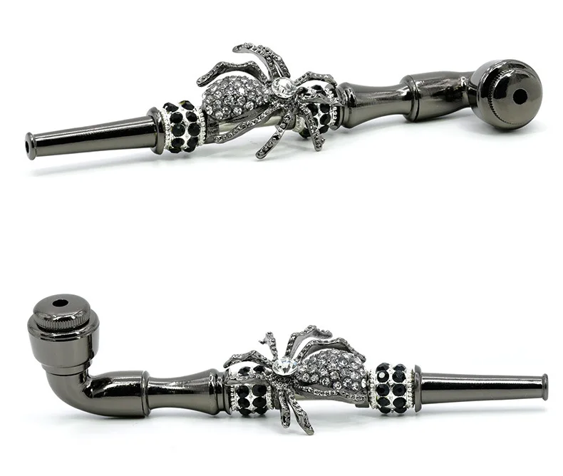 Metal Pipe spider Jamaica Rasta Herb/Tobacco/Smoking Pipes Mill Smoke Detectors Water Shisha Hookah Cigarette Cigar Tube | Дом и сад