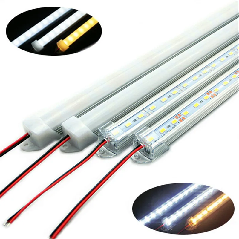 Жесткая светодиодная лампа CLAITE 50 см SMD 5730 36 дюймов с U-алюминиевым корпусом и