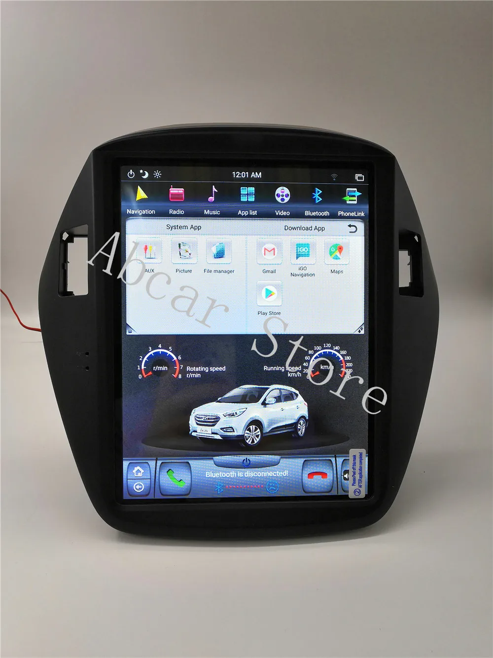10,4 ''Tesla стиль Android 8,1 автомобильный dvd-плеер gps навигация для hyundai IX35 TUCSON 2009- стерео радио головных устройств ips PX6
