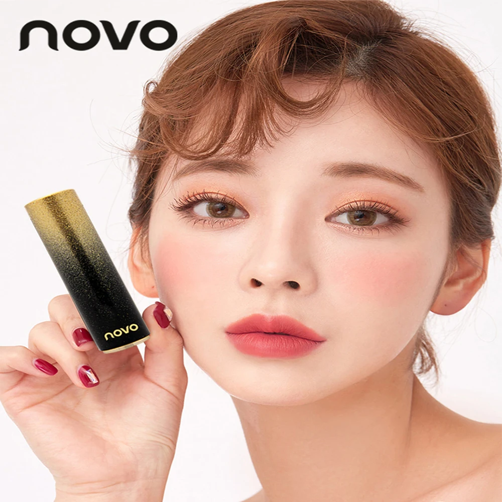 NOVO 6 Colors Nude Matte Lip Makeup Lipstick Long Lasting Easy To Wear Moisturizing Sexy Red Smooth Tint BN104 |