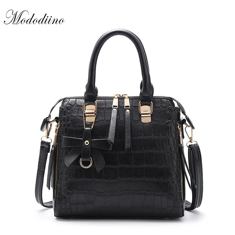 Mododiino женская сумка из крокодиловой кожи через плечо искусственной Сумка тоут с