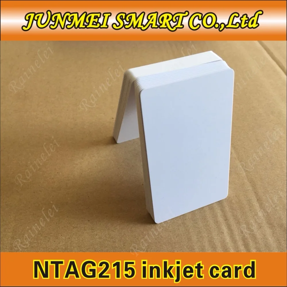 50 шт./лот nfc 215 карта для печати струйным принтером карты принтера Espon Canon|ntag 215|card