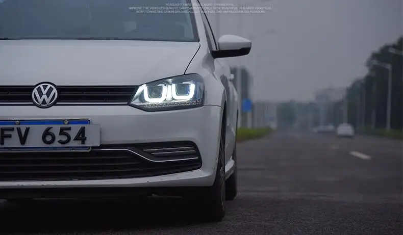 АКД Автомобиль Стайлинг фар в сборе для VW Polo фары 2010- Polo Биксеноновая фара светодиодный DRL HID передняя лампа аксессуары