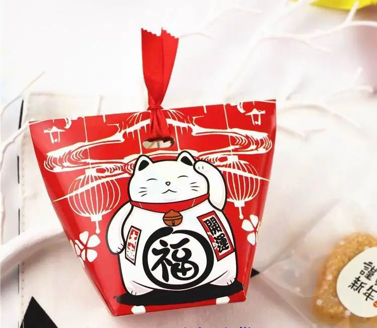 С изображением из мультфильма Lucky Cat Новогоднее украшение праздник весны свадьба