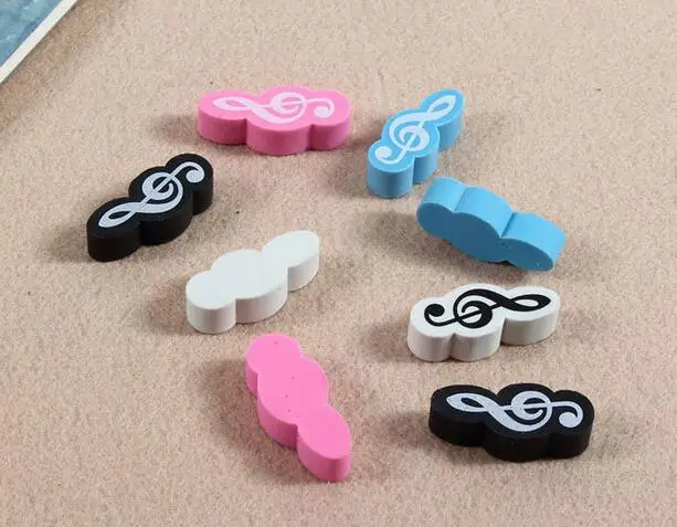 Env&iacute;o gratis por DHL, 200 unids/lote, Mini Borrador de m&uacute;sica de estilo, papeler&iacute;a musical, regalo-2