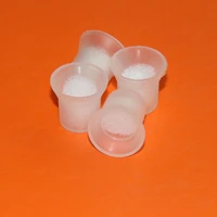 wholesale 100pcs disposable plastic cheap small tattoo ink cups pigments with sponge for permanent makeup ink supply