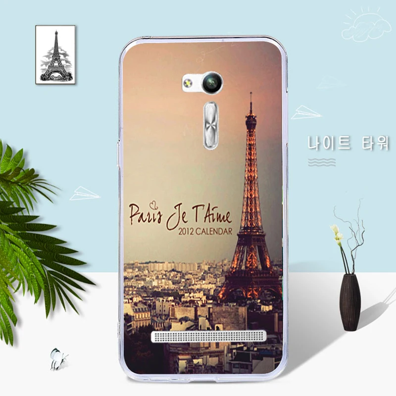 Чехол для Asus ZB552KL Живопись кремния ТПУ Мягкая задняя крышка Zenfone Go 5 дюймов телефон