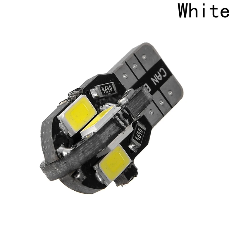 Светодиодная CAN шина T10 W5W 1 шт. 194 168 5730 t10 8SMD без ошибок 12 В автомобильные лампы