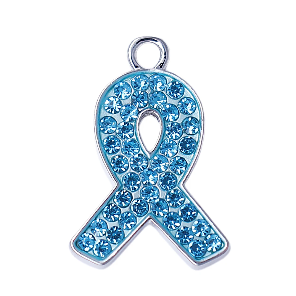 Модная металлическая лента со стразами подвеска для улучшения осведомленности о