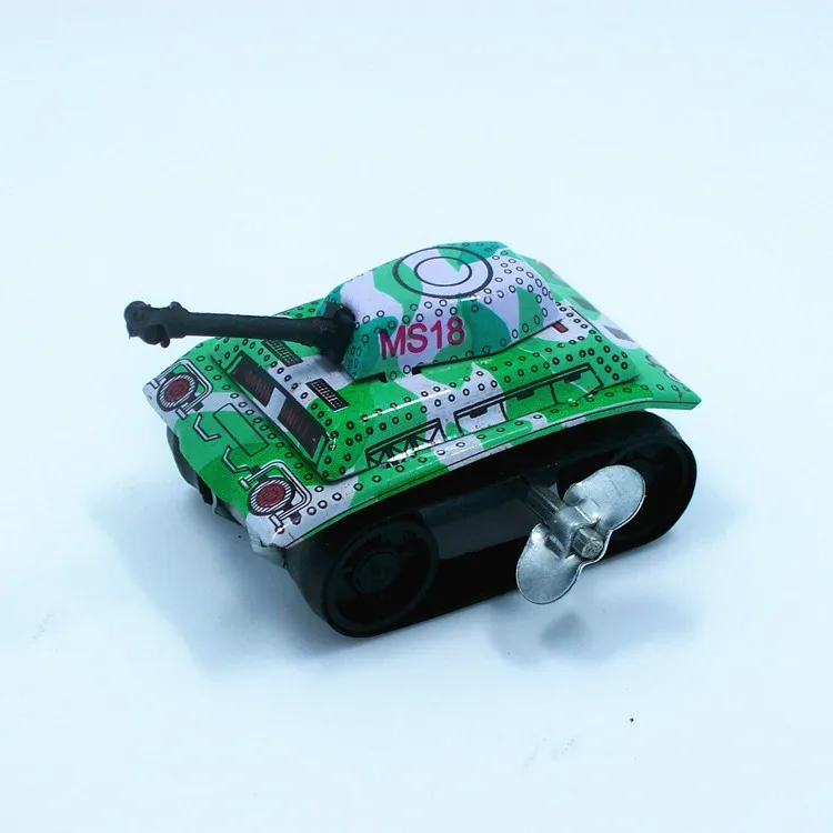 Мини винтажные оловянные игрушки трение Танк Дети Детство классический заводной