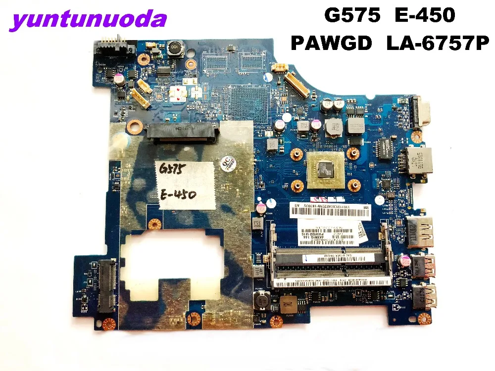 

Original for Lenovo G575 laptop motherboard G575 E-450 PAWGD LA-6757P tested good free shipping