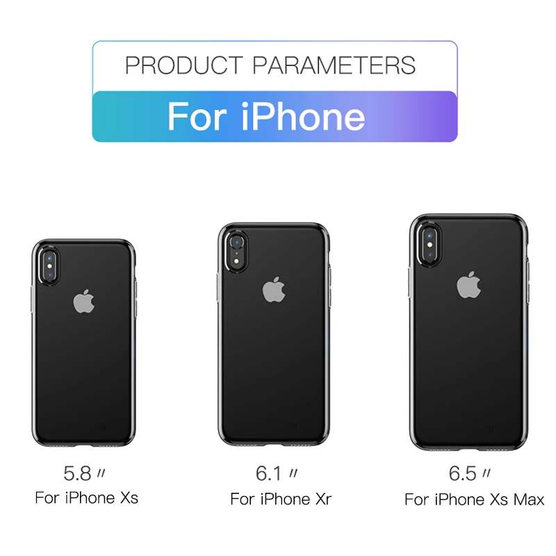 Baseus мобильный чехол для iPhone XS XR 6 1 ультра тонкий прозрачный мягкий из ТПУ/силикона
